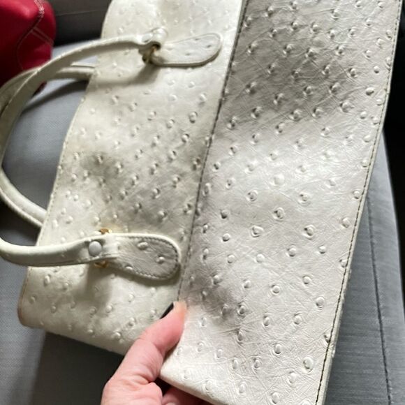 Vintage faux ostrich purse - Picture 5 of 6